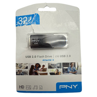 PNY Attache 4 32GB USB 2.0 Flash Drive High Speed Portable Data Storage Device