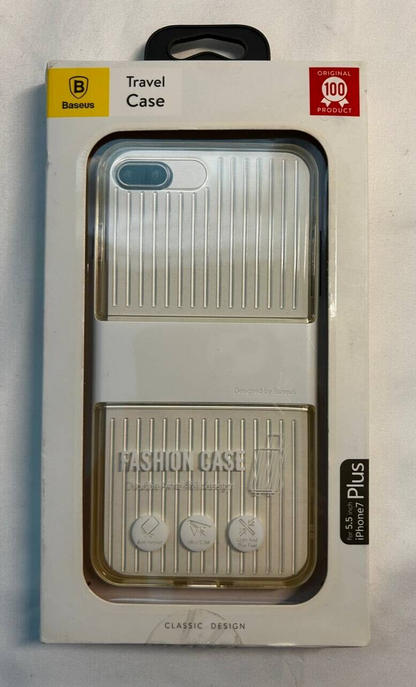 Baseus Fashion Case for iPhone 6 6S 7 8 Plus White Clear Impact Shockproof Cover