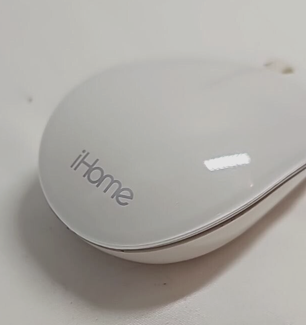 iHome Wireless Laser Mouse Ergonomic Bluetooth Ambidextrous Slim White for Mac