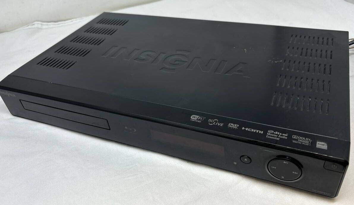 Insignia NS-WBRDVD Wi-Fi Blu-ray Disk and DVD Player Streaming HDMI USB READ