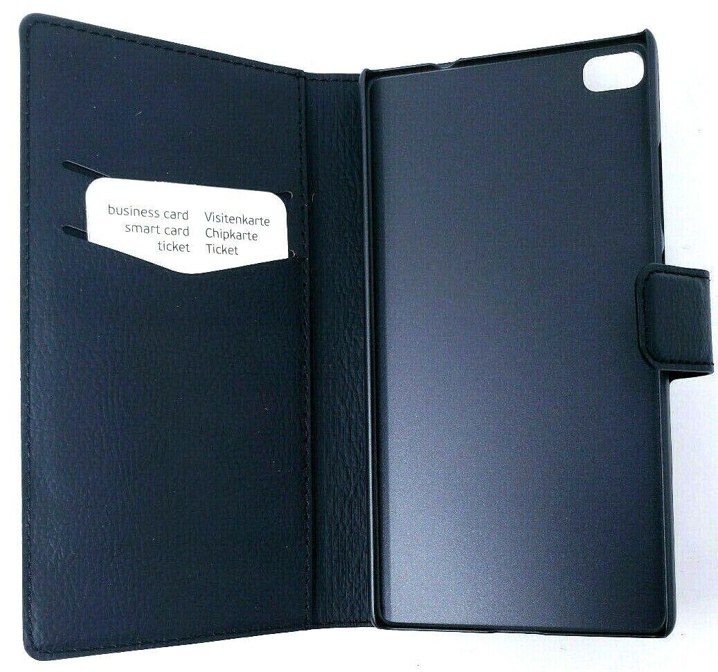 Xqisit Slim Wallet Case for Huawei P8 Folio Book Wallet Cover Card Holder