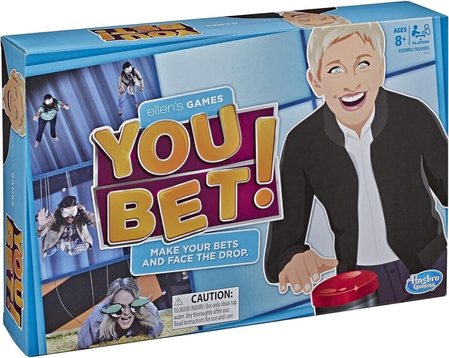 Hasbro Ellen’s Games You Bet Ellen Party Game Challenge for Family 4 Players