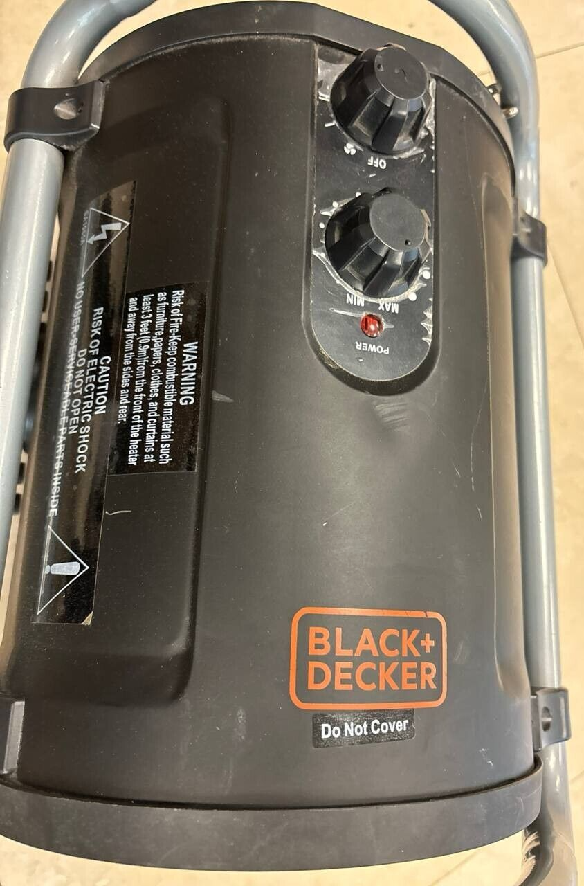 Black & Decker Space Heater Room 1500W Ceramic Portable Utility Thermostat OEM