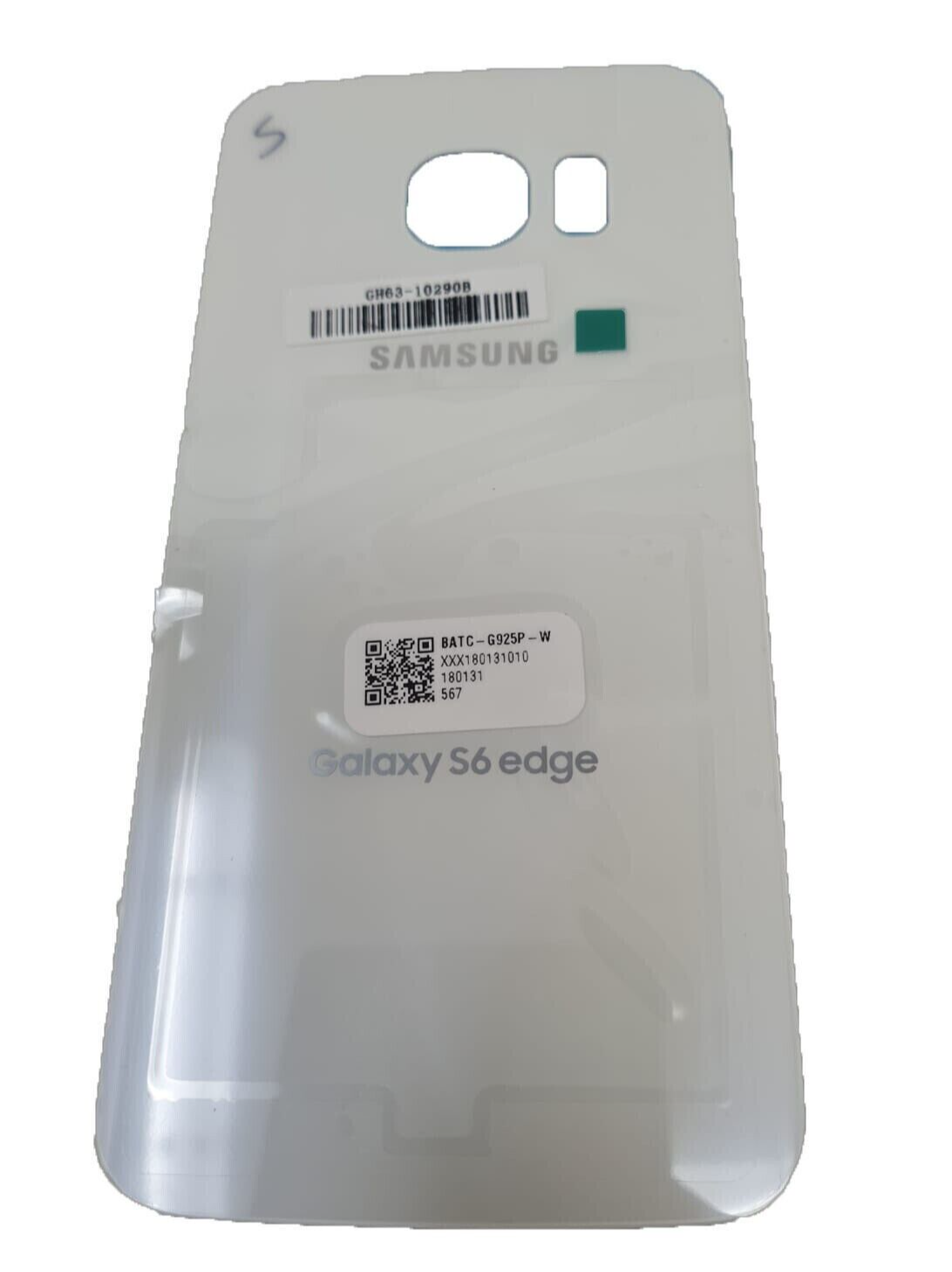 Samsung Galaxy S6 Edge G925P Back Cover Door Glass Replace Housing White Genuine