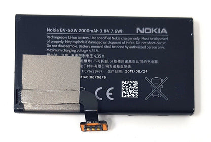 Genuine Cellphone Battery Replacement BV-5XW 3.7 V 2000mAh For Nokia Lumia 1020