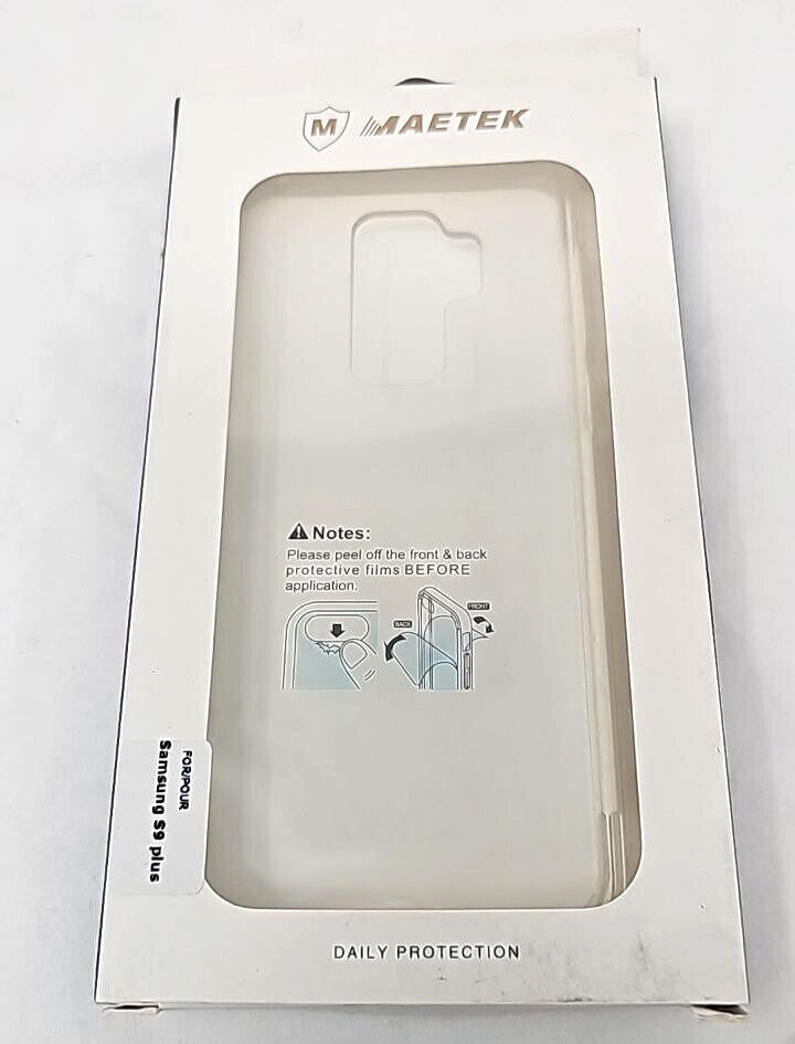 Maetek Clear Case Transparent Cover for Samsung Galaxy S9 + Plus SM-G965