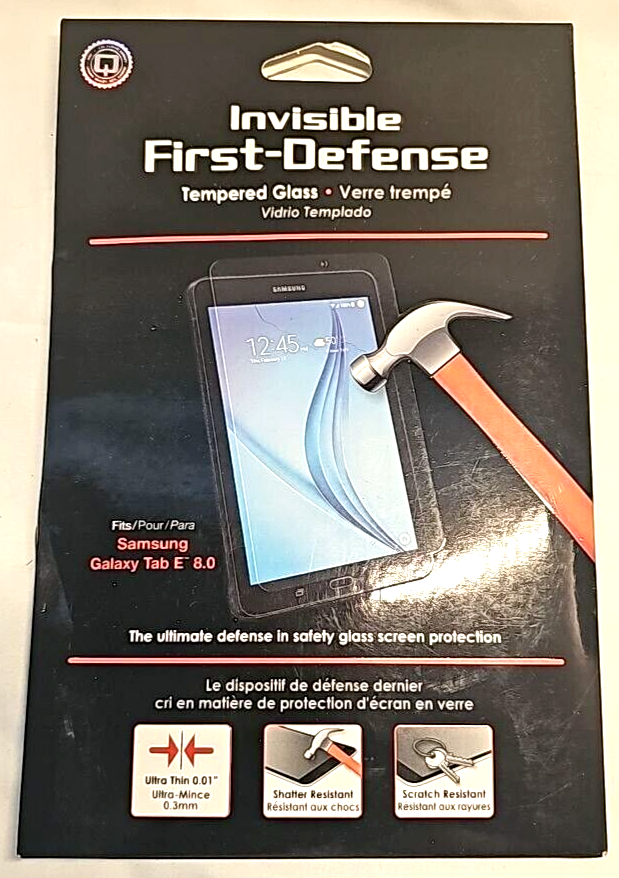 Qmadix Invisible First Defense Tempered Glass for Samsung Galaxy Tab E 8.0