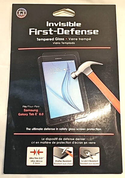 Qmadix Invisible First Defense Tempered Glass for Samsung Galaxy Tab E 8.0