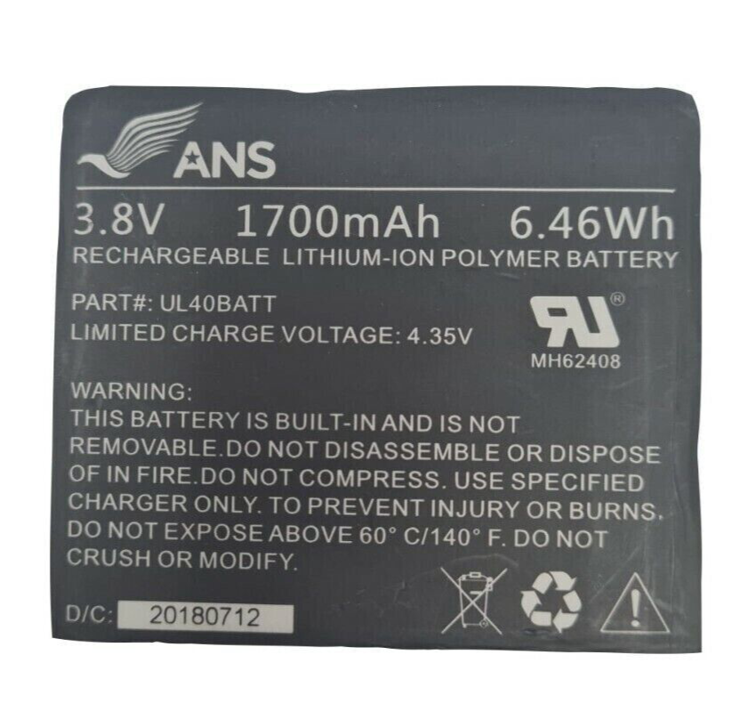 Battery UL40BATT For ANS UL40 1700mAh 3.8V Original Phone Virgin Mobile 6.46WH