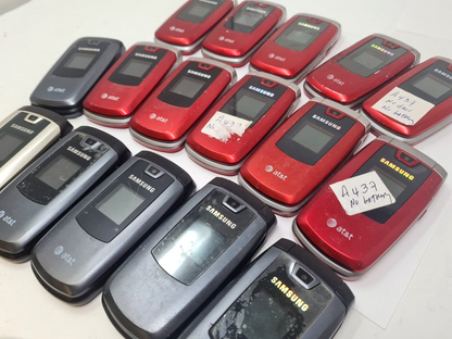 16 Lot Samsung SGH-A437 A437 AT&T Wholesale ClamShell Cellular Flip Phone Camera