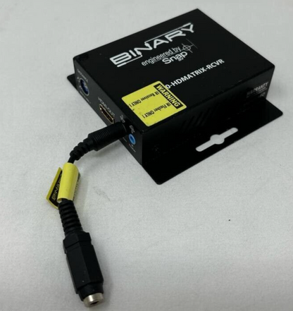 Binary 300 Series HDMI Over Single Cat5e/6 Balun IR Receiver Wired Black