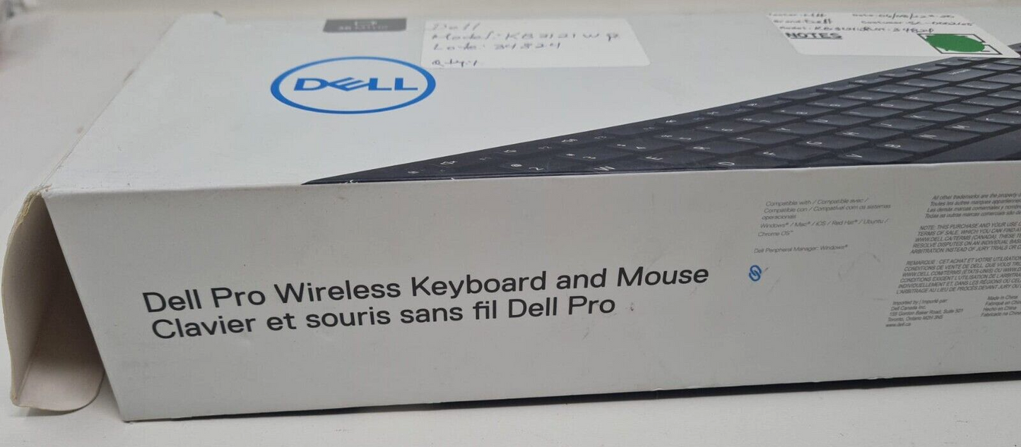 Dell Wireless 2.4 GHz Full Size Keyboard and Optical Mouse Set Combo Standard