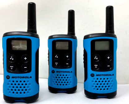 3 Unit Motorola Talkabout T100TP Two Way Radio 22 Channel Walkie Talkie 16 Mile