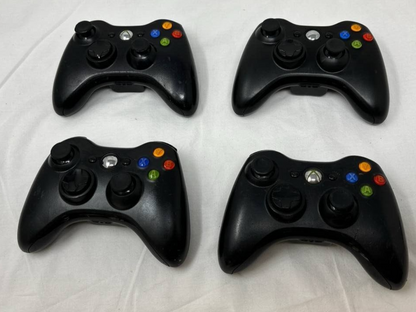 Lot of 4 Microsoft Xbox 360 Wireless Gaming Controller Gamepad Joystick READ