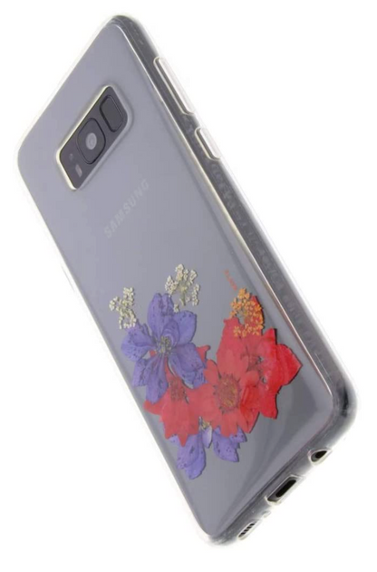 Clear Case FLAVR iPlate Real Flower Amelia Cover For Samsung Galaxy S8+ S8 Plus