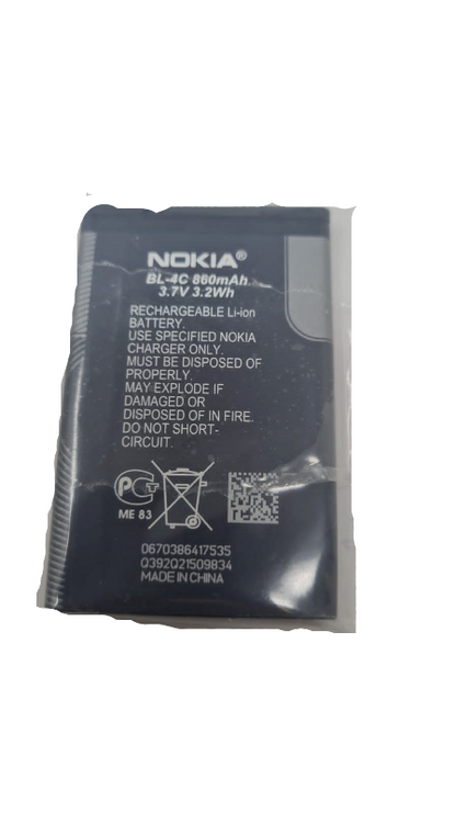 Battery BL-4C For Nokia 6300 1661 7705 6131 6102 6101 6126 3500 6102i 3.7V OEM