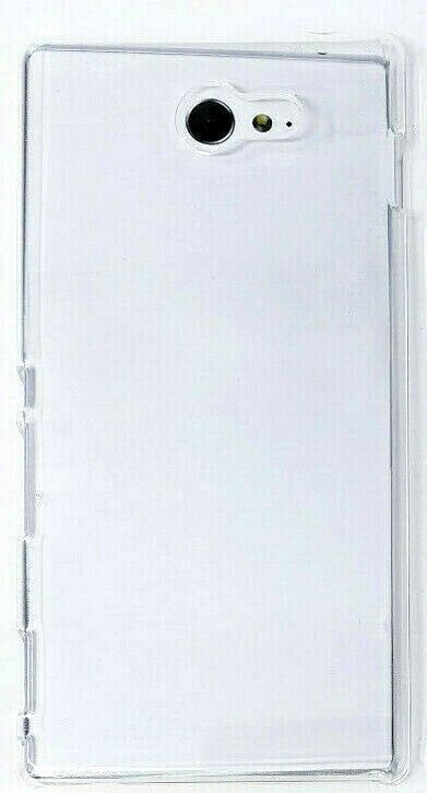 Clear Xqisit iPlate Glossy Case For Sony Xperia M2 Transparent Cover Original