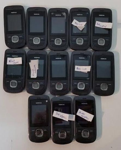 12 Lot Nokia 2220 Slide GSM Phone  Personal Wholesale USED ANTIQUE