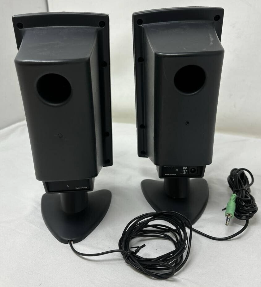 Cyber Acoustics CA-2100 Computer Speaker System 24W for Wired  Desktop PC READ