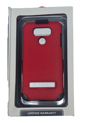 Case For LG G6 Red Seidio Surface Cover with Kikstand Holster Dual Protection