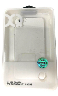 Xqisit iPlate Glossy Clear Case for Apple iPhone 6 6S Plus Hard Transparent