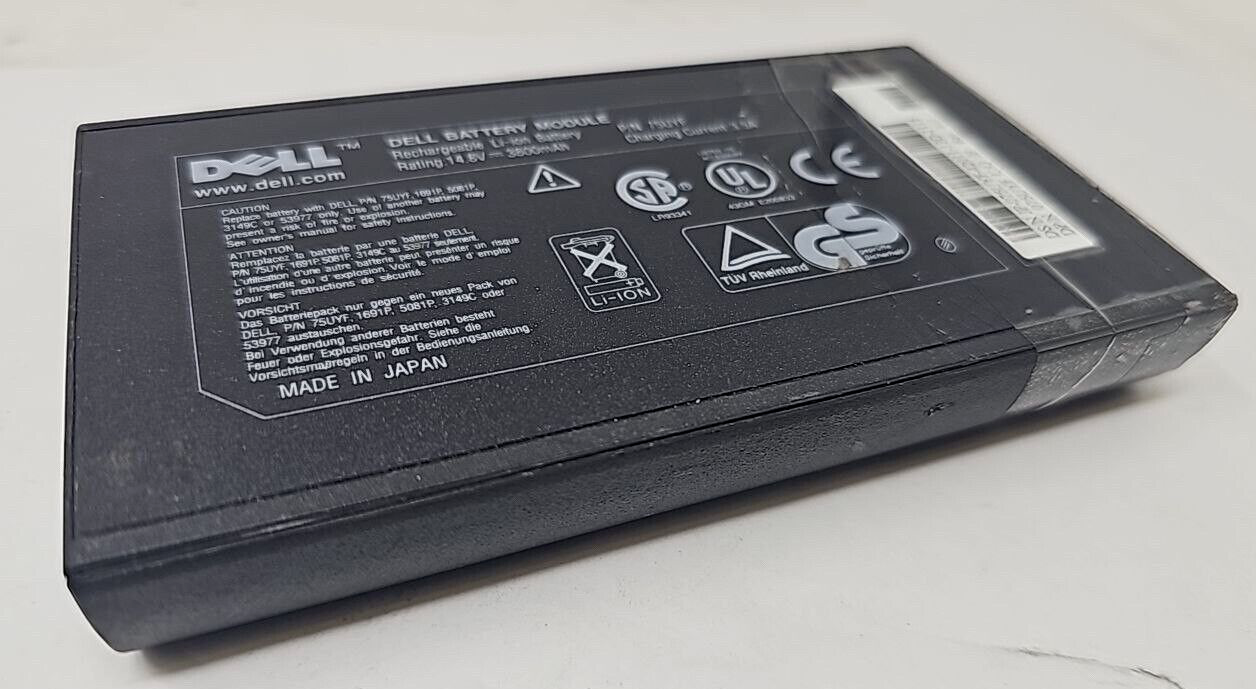 Laptop Battery 75UYF for Dell Inspiron 3700 4000 Latitude C500 C810 Precision