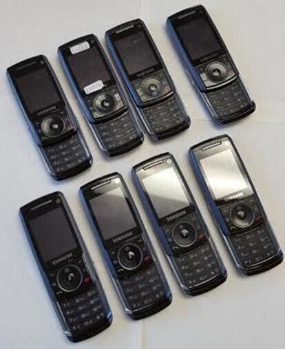 8 Lot Samsung SGH-A736 Cellular Phone GSM 50MB Cellphone Black Locked Wholesale