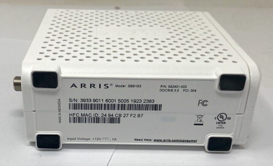 Arris SB6183 Surfboard Cable Modem 16X4 Channels DOCSIS 3.0 - Device Only