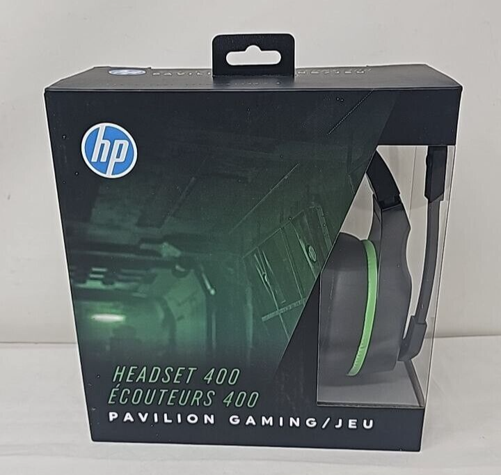 HP Pavilion 400 Wired Gaming Headset Boom Microphone Stereo Headphones Phone PC