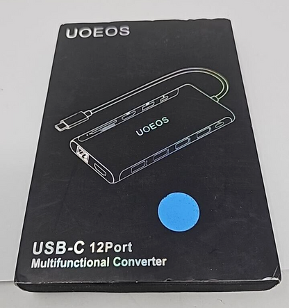 UOEOS 12 in 1 Docking Station USB C Hub Multiport Adapter for Laptop Macbook