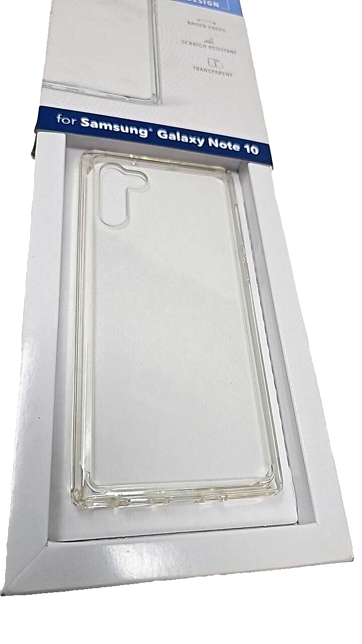 Insignia Hard Shell Protective Case for Samsung Galaxy Note 10 Clear Back Cover