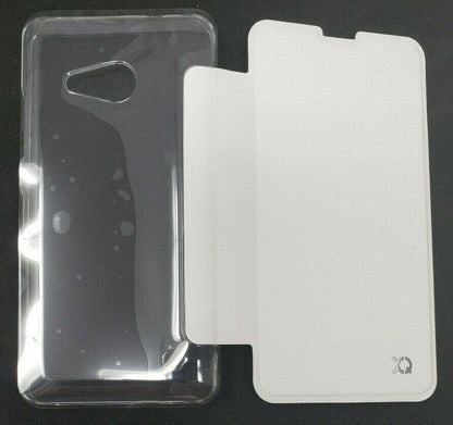 Xqisit Flap Cover Adour For Nokia Lumia 550 White Fold Folio Case Original