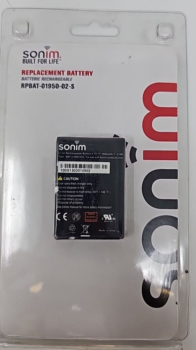 Sonim Battery RPBAT-01950-02-S 1950mAh XP3410 XP Strike XP3300 Force XP5560 Bolt