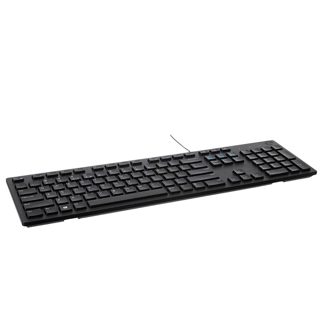 Dell KB216 Wired USB Keyboard Full Size US 104 Keys Office Gaming Black OEM