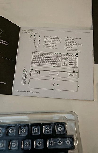 Razer PBT Keycap Upgrade Set Keycap Removal Tool and Stabilizers Universal READ