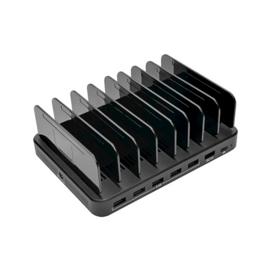 7 Slots USB & type- C Charging Station Fast Charge Port Hub Smartphone Tablet