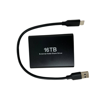 Portable SSD Mobile Storage External Hard Drive Enclosure 16TB USB 3.1 Type C