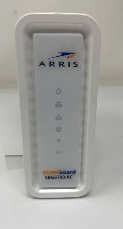 Arris SURFboard SBG6700AC Cable Modem WiFi AC1600 Router DOCSIS 3.0 White OEM