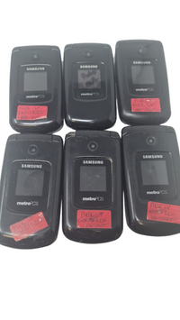 Lot of 6 Samsung Contour SCH-R250 Flip Cell Phones Alltel Locked Wholesale READ