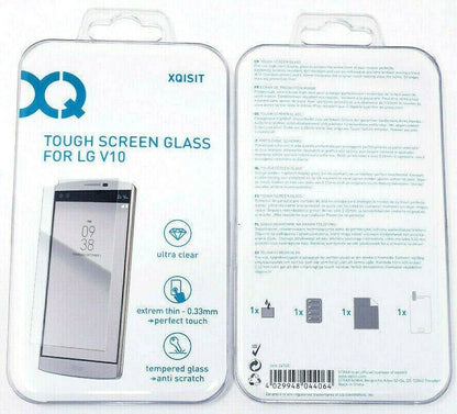 For LG V10 Premium Tempred Glass Screen Protector Ultra Clear Xqisit Tough