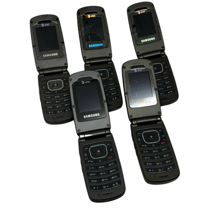 Lot of 5 Samsung Rugby SGH A837 Cell Phone AT&T Rugged 3G PTT GPS Bluetooth READ