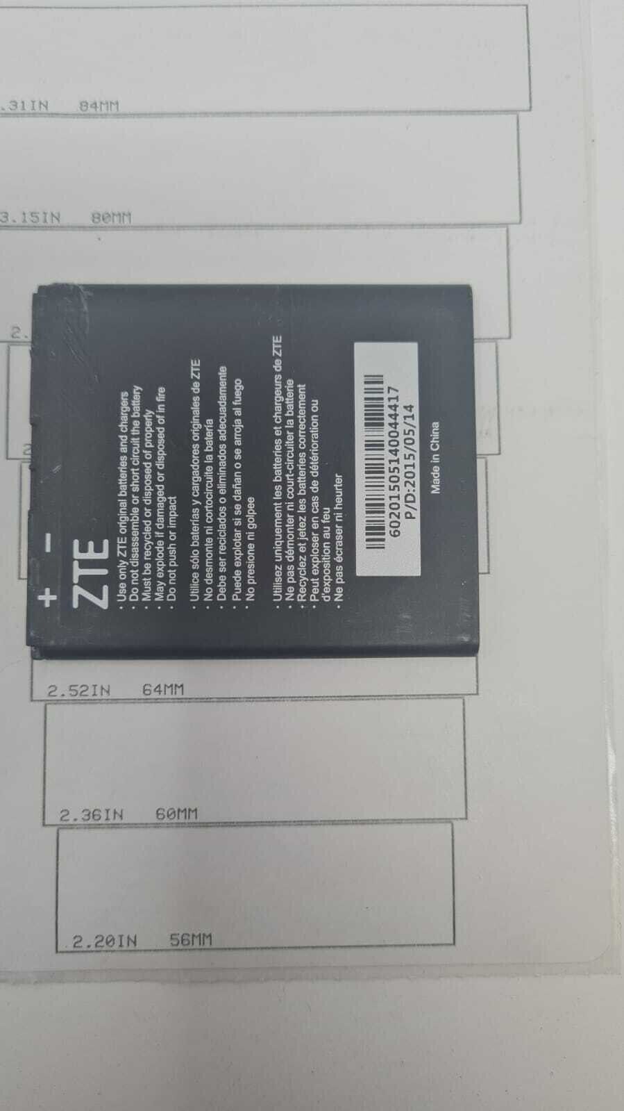 Battery Li3818T43P3h635450 For ZTE Obsidian Z820 Original Replacement 1800mAh