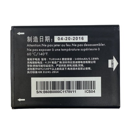 Battery For Alcatel One Touch TLi014A1 Glory 2 Inspire 2 OT-5020 M Pop OT-5040