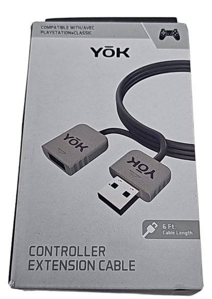 Yok EB679 Controller Extension USB Cable Cord 6ft Playstation Classic Console