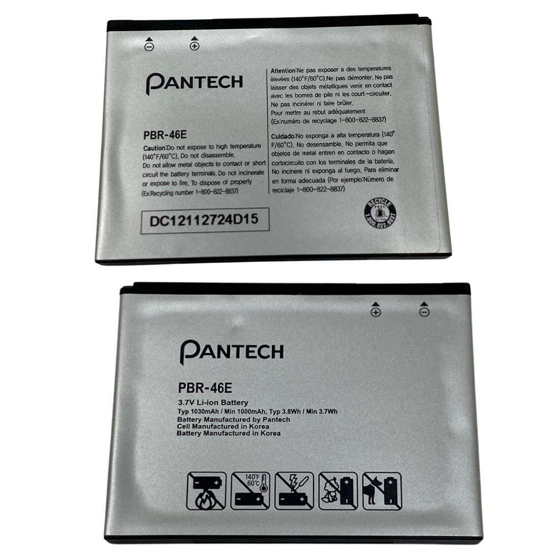 Battery PBR-46E For Pantech Renue P6030 AT&T 1000mAh 3.7V Replacement