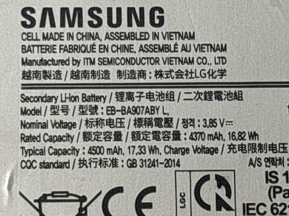 EB-BA907ABY L Cellphone Battery Replacement for Samsung Galaxy S10 Lite OEM