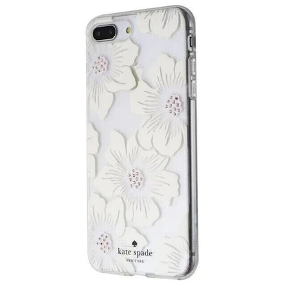 Kate Spade Hardshell Case for iPhone 6 6S 7 8 Plus Hollyhock Floral White Floral