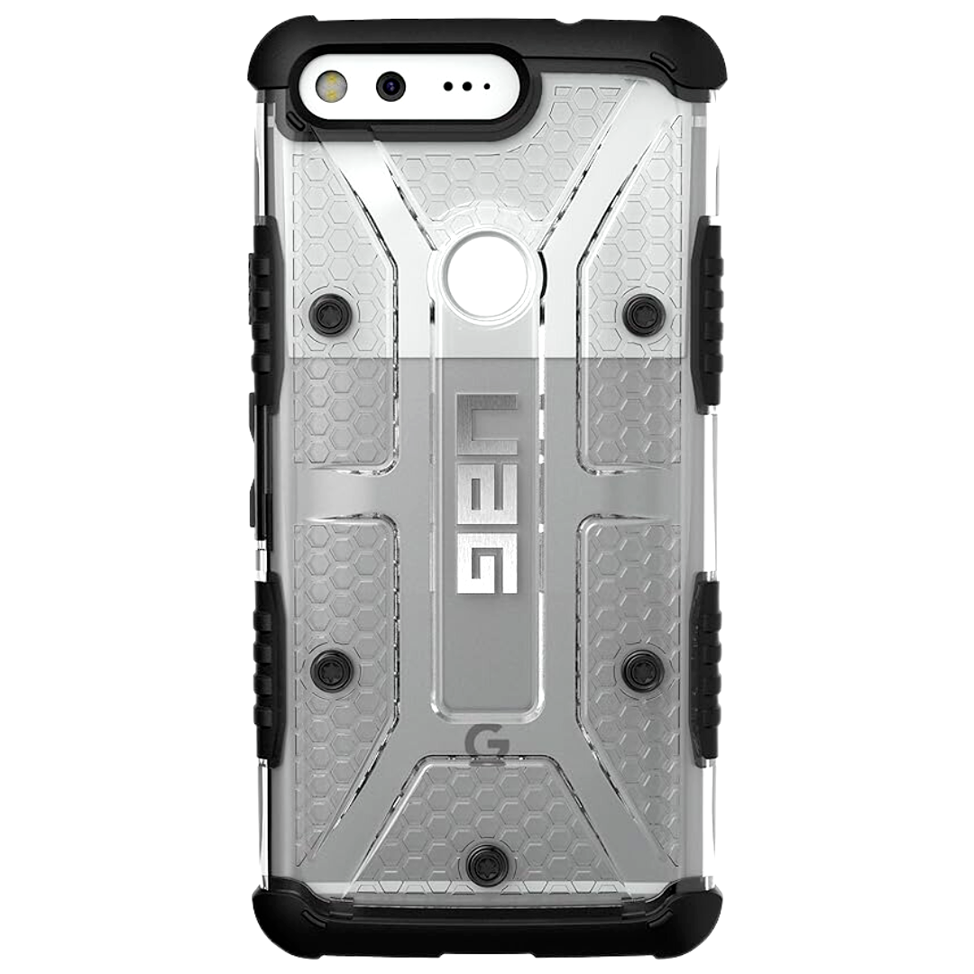 Urban Armor Gear Back Cover Plasma Protective Case Google Pixel 1 Ice Gray Black