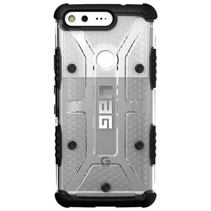 Urban Armor Gear Back Cover Plasma Protective Case Google Pixel 1 Ice Gray Black