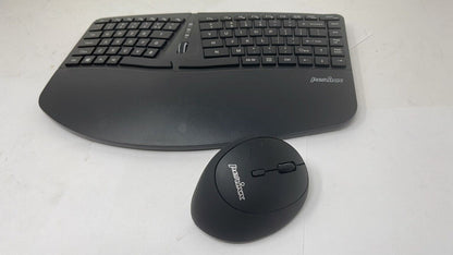 Perixx Wireless Slim Ergonomic Full Size Keyboard and Vertical Mouse Set Combo